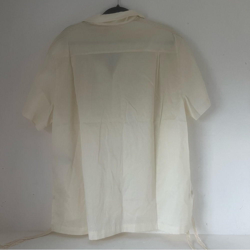 (L) Adidas X Clot Edison Chen Bowl Shirt Cream Limited Edition Unisex JP1599 NWT - Picture 2 of 4